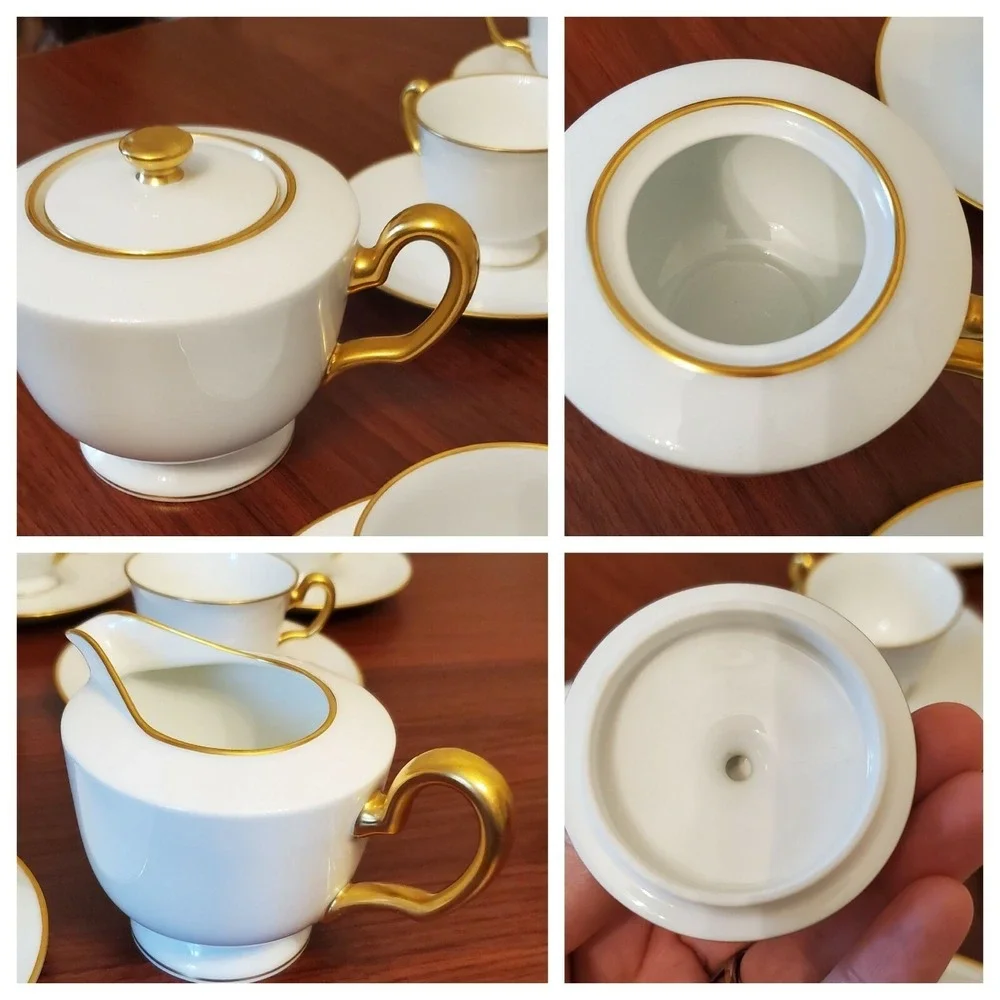 Okura OAC Espresso Tea Set Cups Sugar Creamer 18 Pcs Hand Made Japan Orig $1,200